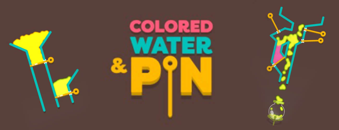 Colored Water And Pin